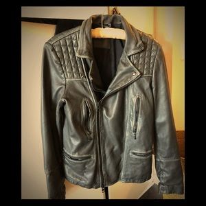 Mens Allsaints leather jacket brand new